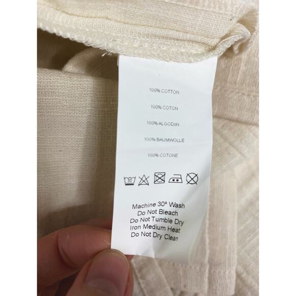 RITA ROW Hedda Cream Gauze Cotton Dress US XS NWT - Picture 12 of 13